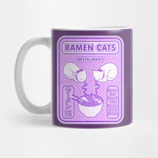 Ramen cats retro vintage japanese style Mug